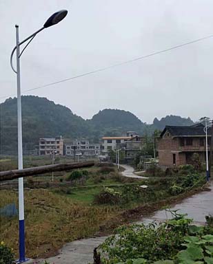 海南瓊海市文水塘村 212套led路燈紀(jì)實